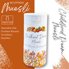 Load image into Gallery viewer, Nextfood Muesli - Childhood Dream (Ovaltine Biscuits, Strawberry & Hazelnut) 350g