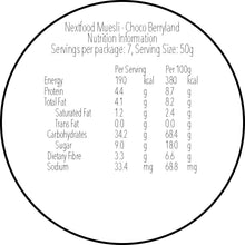 Load image into Gallery viewer, Nextfood Muesli - Choco Berryland (Choco Pops, Raspberry, Strawberry & Cranberry) 350g