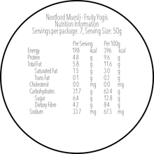 Load image into Gallery viewer, Nextfood Muesli - Fruity Yogis (Freeze-dried Yogurt, Chia Seed & Apple) 350g