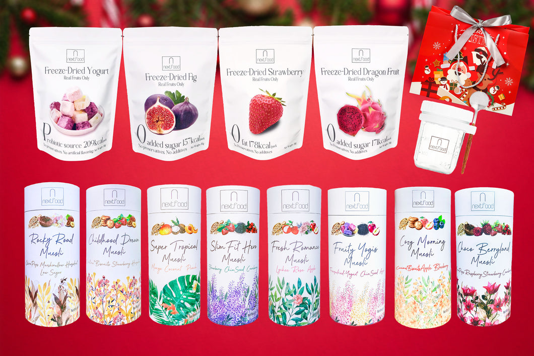 [XMAS Great Value 350g Box Muesli + Freeze-dried Fruit Set] - !!UP TO 25% OFF + FREE GIFTS!!